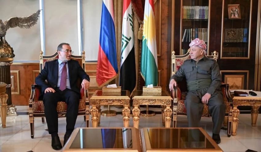 Barzani and Russian envoy on Iraq ties