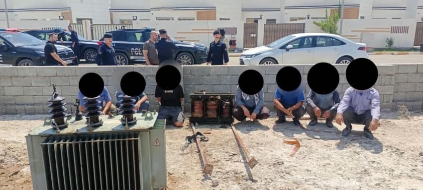 Al-Anbar Police stop transformer theft in Fallujah
