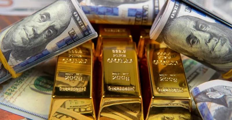 Gold nears October high as dollar and oil steer markets