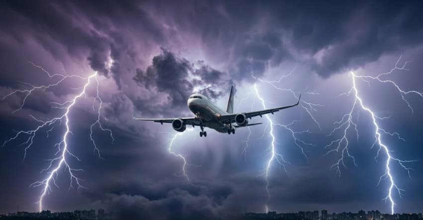 Weather alert warns of storms in airspace