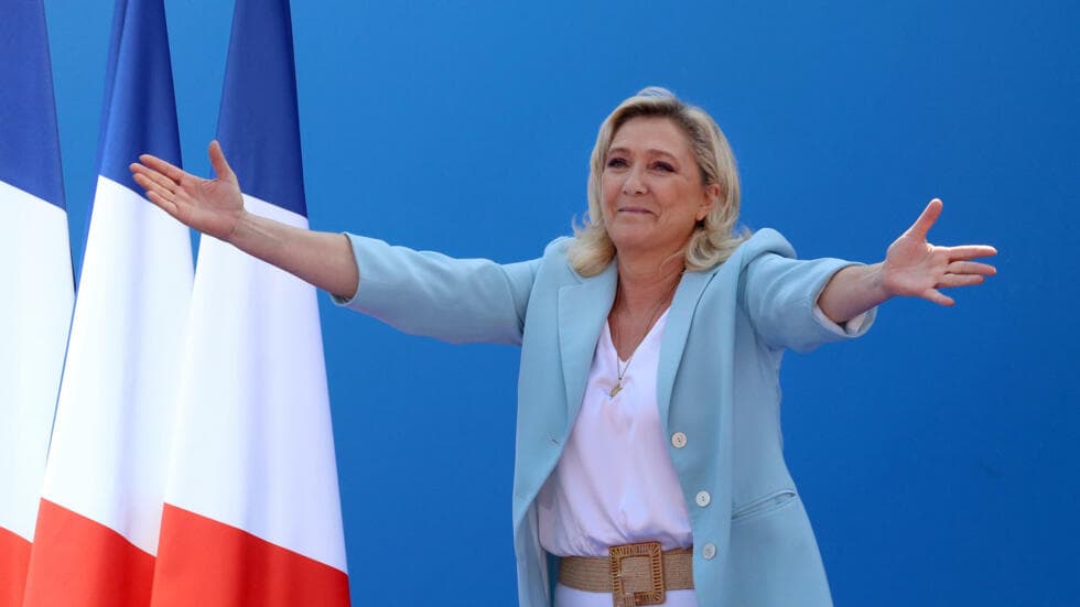 Survey Indicates Marine Le Pen Favored to Win French Election