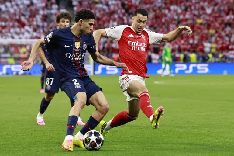Hakimi guides PSG past Arsenal