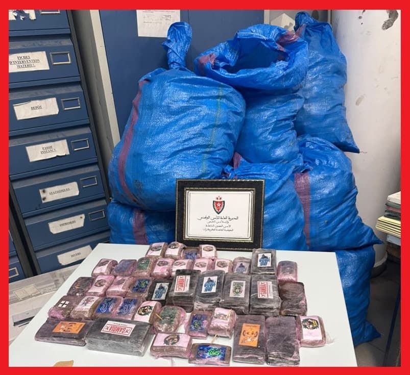 Border authorities prevent 460 kilograms of hashish smuggling at La Gouira crossing and arrest truck driver