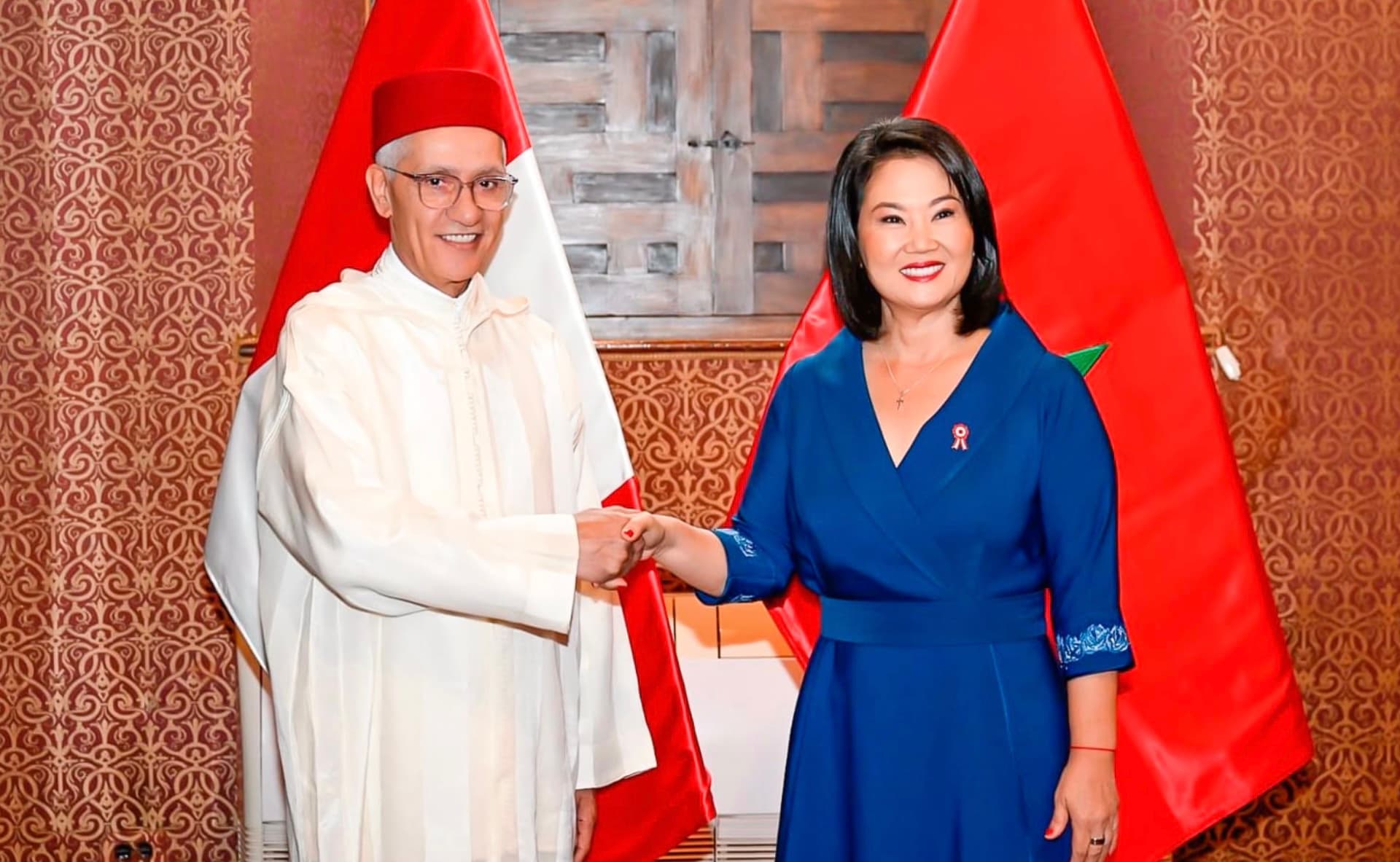 Rachid Talbi Alami attends Peru leader's inauguration