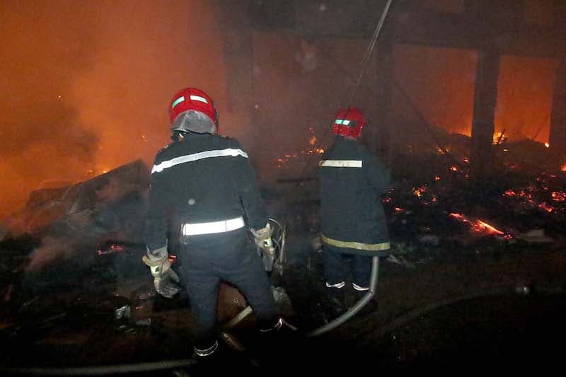 Fire damages Qrayya Market