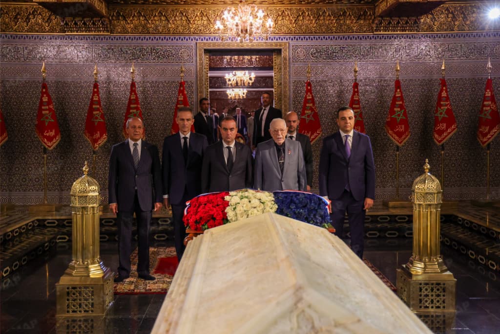 French Prime Minister Sebastian Lecornu Visits King Mohammed V's Mausoleum