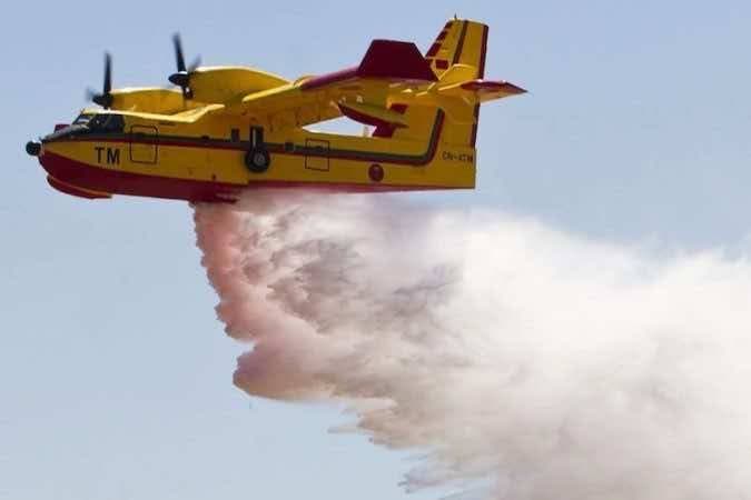 Fire in Tazawt Forest near Chefchaouen