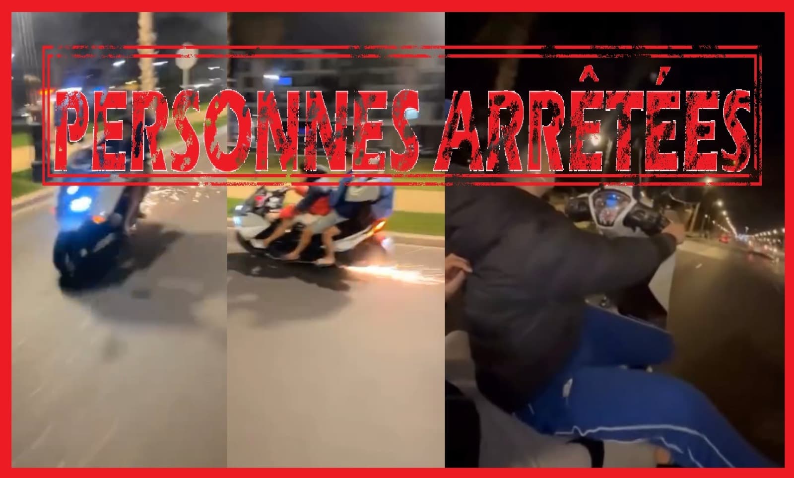 أيت ملول توقيف شخصين بسبب التفحيط