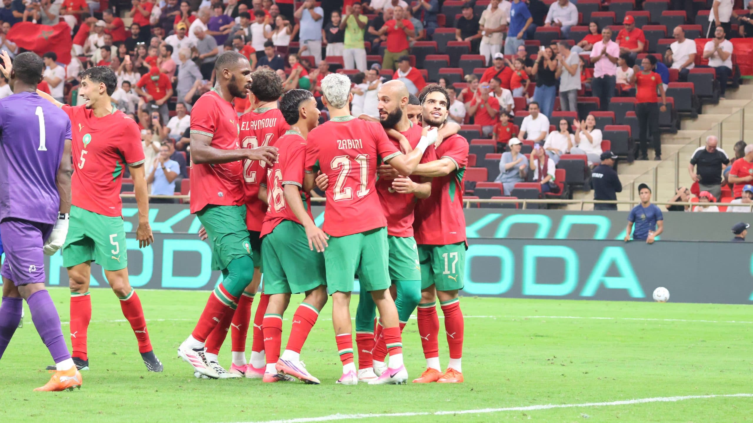 Morocco leads Lesotho at halftime