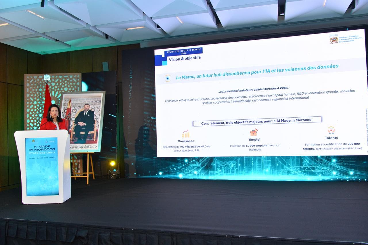 Minister Sagrouschani assesses AI progress in Morocco