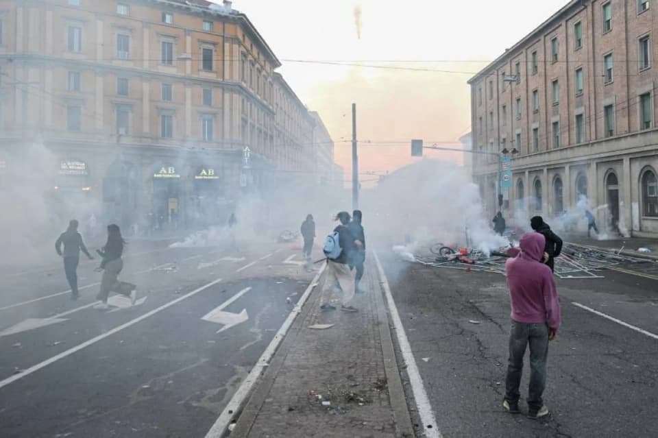 Milan protests escalate into clashes