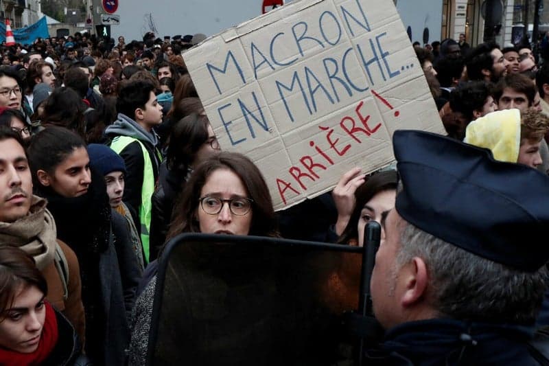 France high school closures lead to arrests and injuries
