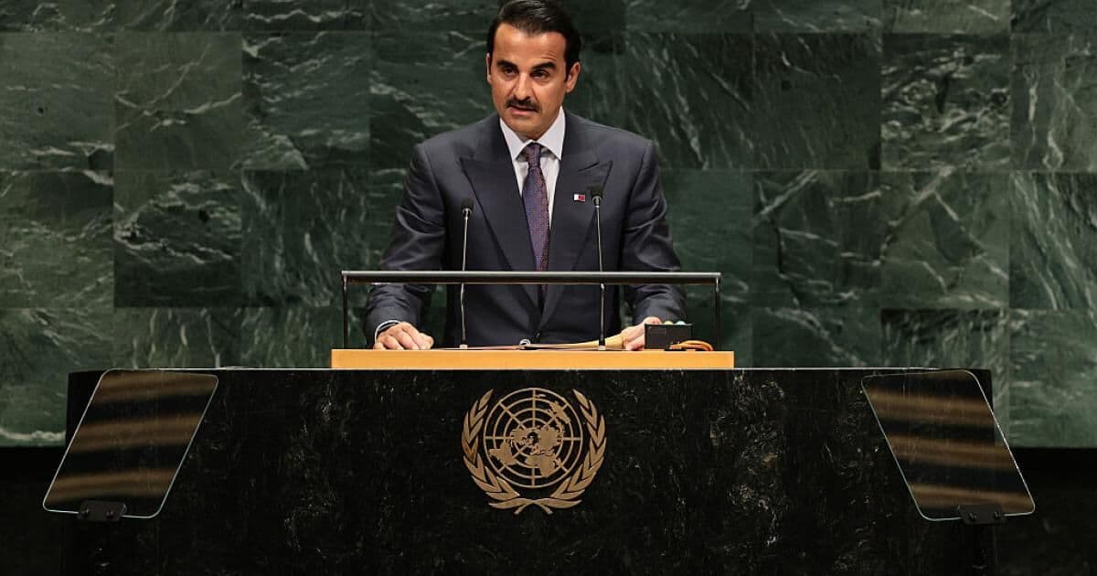 Qatar Emir Calls Gaza Genocide at UN