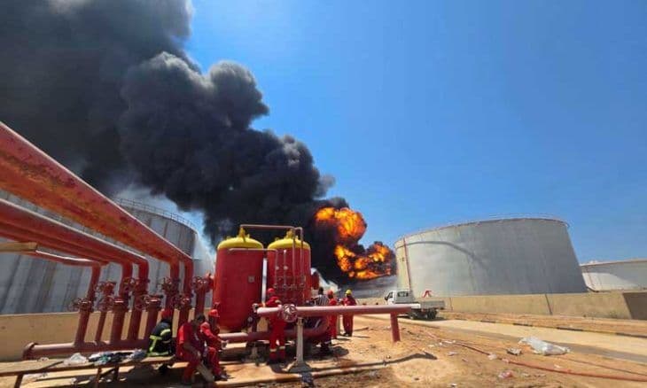 Unidentified drones target Al-Zawiya facilities