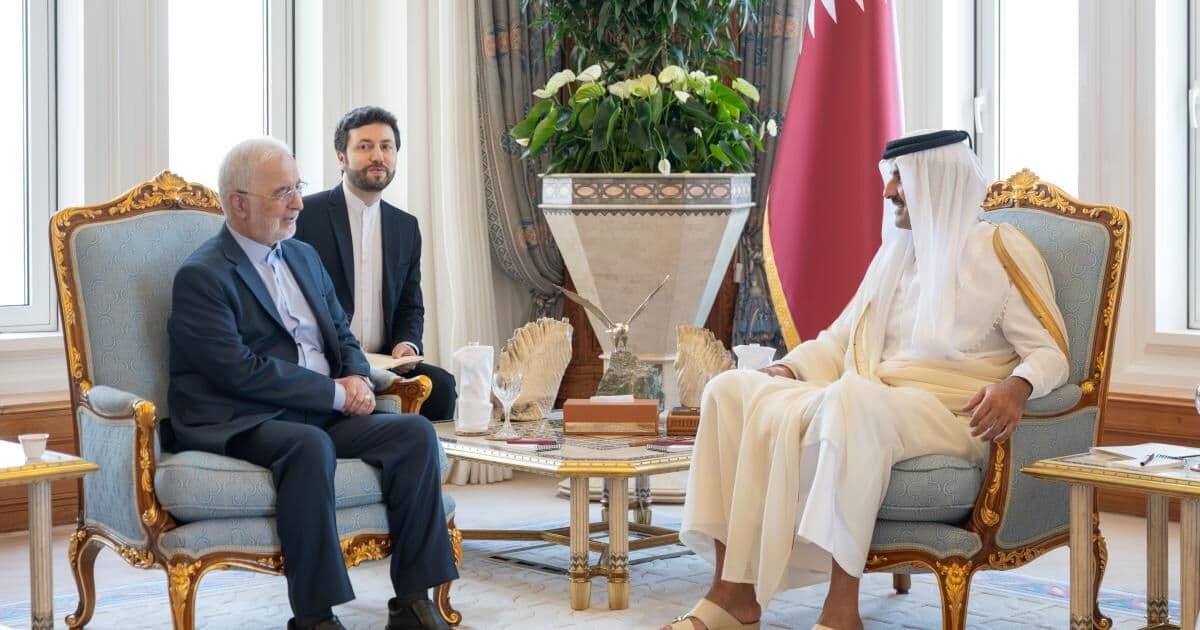 أمير قطر يناقش مع وزير إيران تقليل التوتر