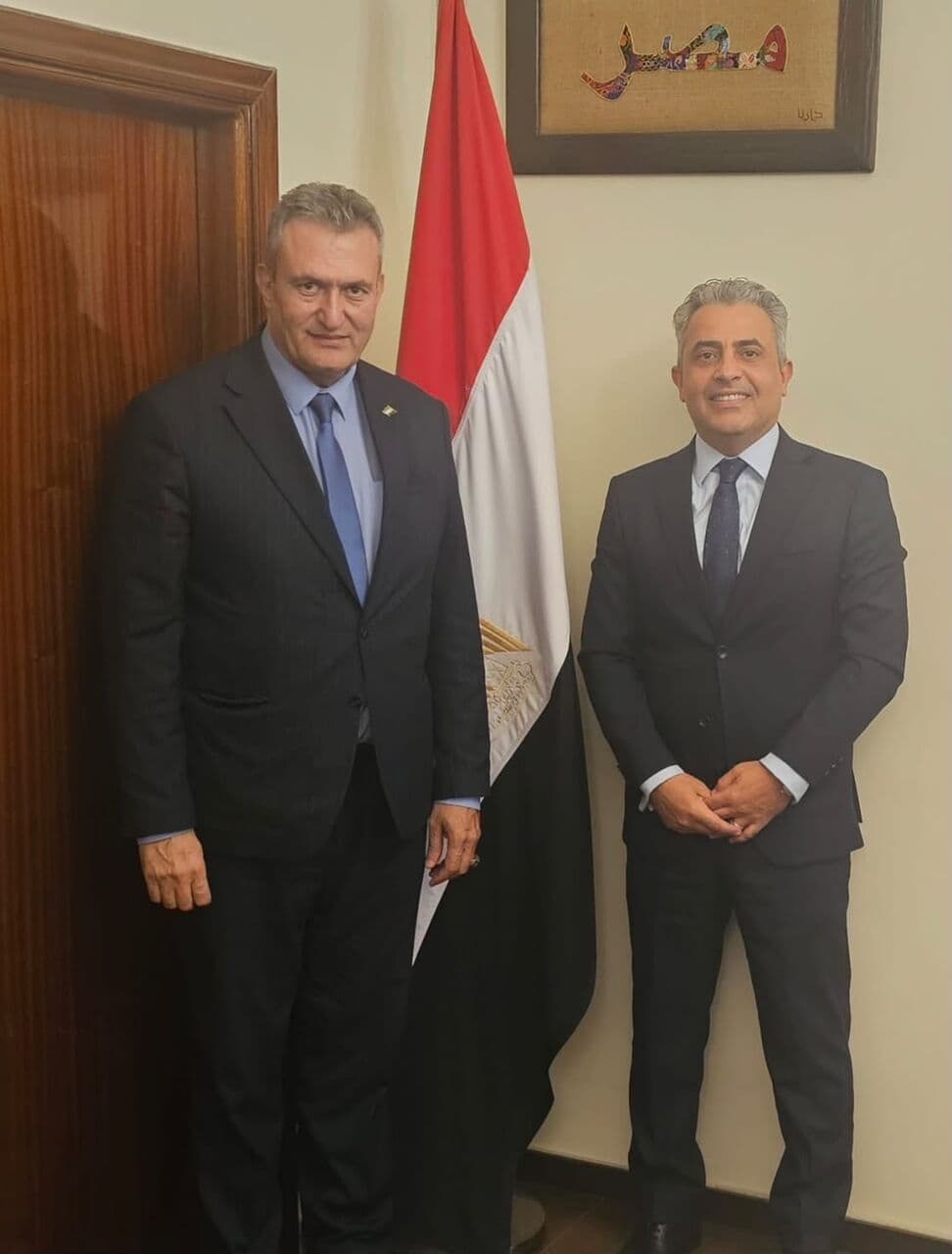 Amjad Shihab discusses unity with Egyptian envoy