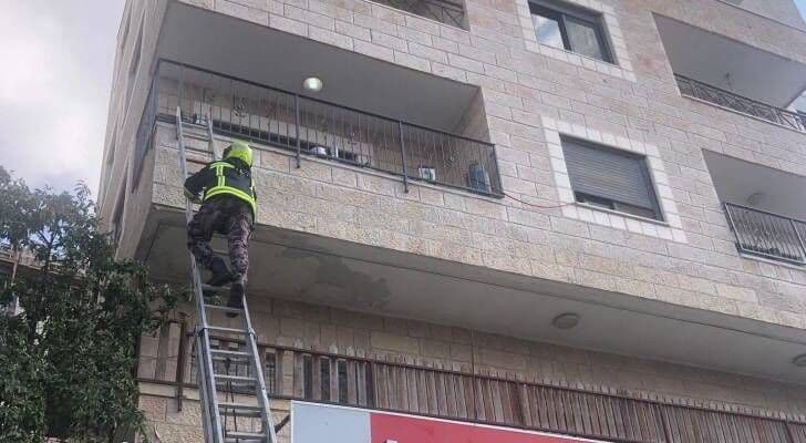 Civil Defense rescues children from Bethlehem fire