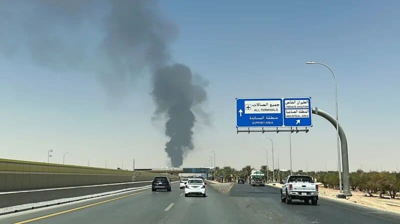 Riyadh Airport hit amid missile attacks