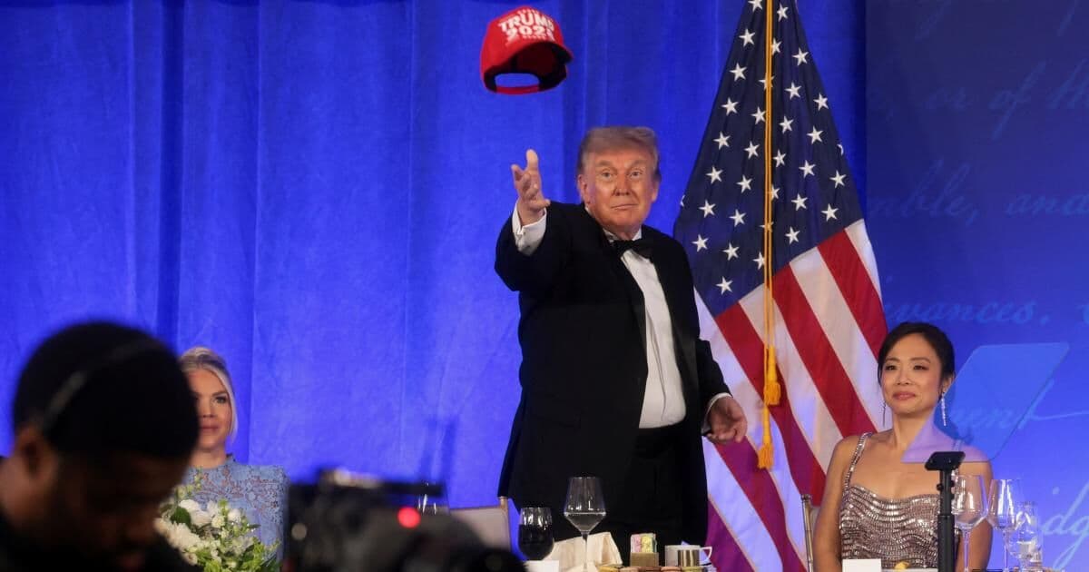 Trump returns to White House Dinner with critical speech