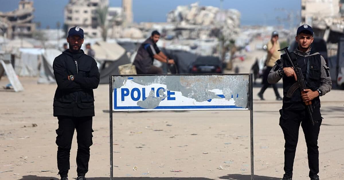 Gaza police training security complete