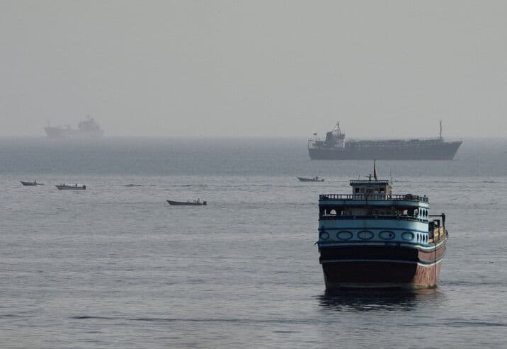 U.S. Navy Blocks Cargo Ship in Gulf