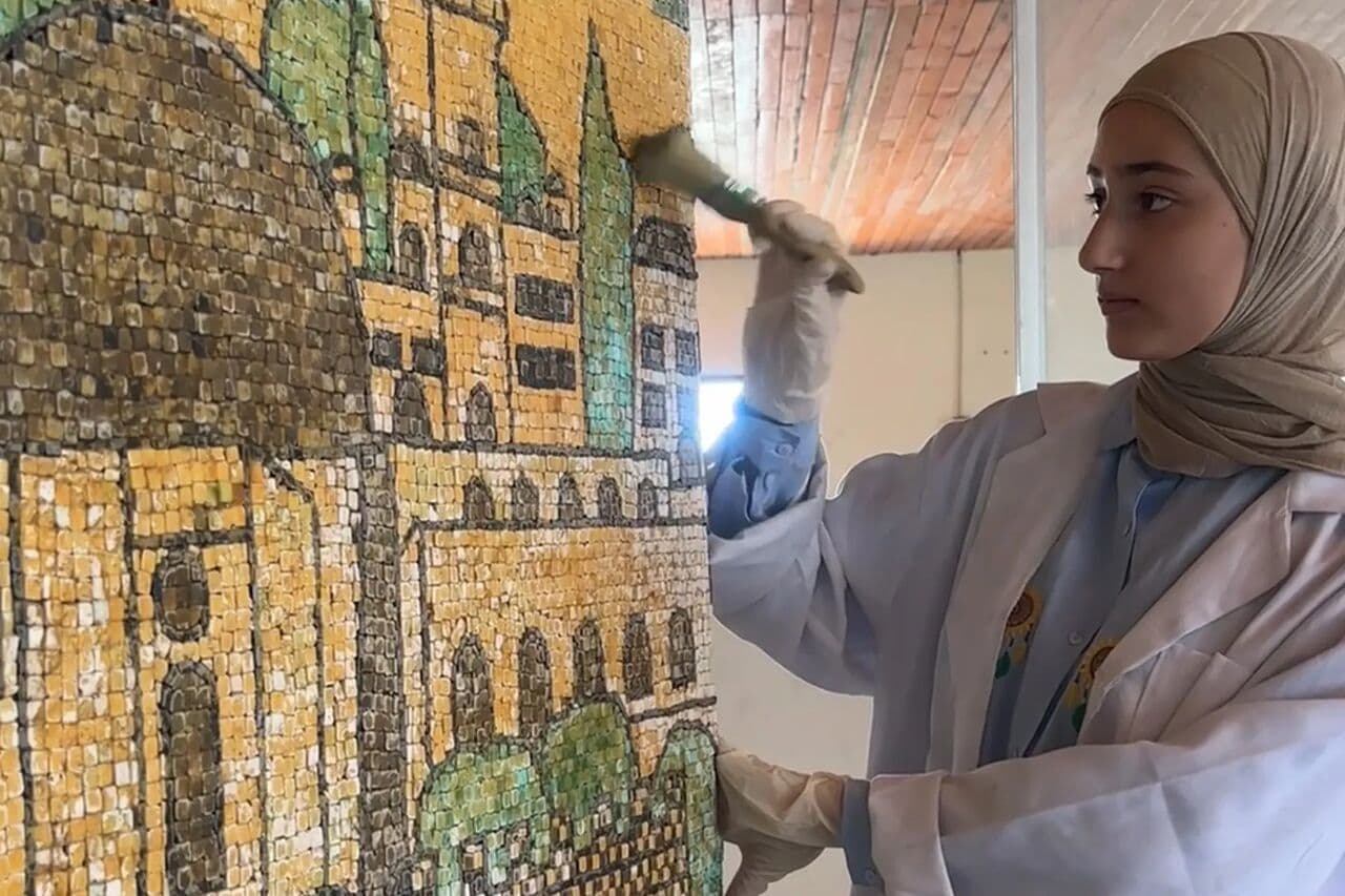 Gaza Children Revive Mosaic Art