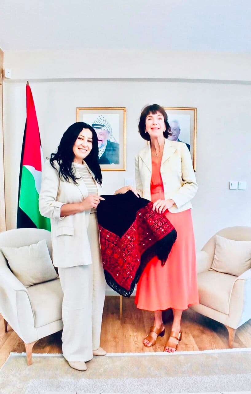 سفيرة فلسطين والبوسنة تتعاون مع الأمم المتحدة