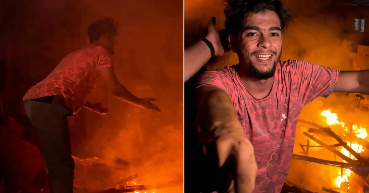 كاميرا عريس توثق استهداف منزل فلسطيني من قبل الاحتلال