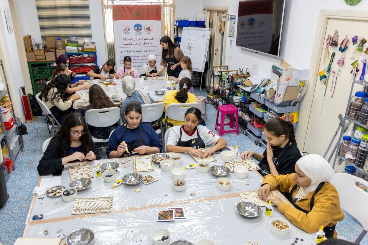 Moroccan support for Jerusalem summer school blending crafts and AI