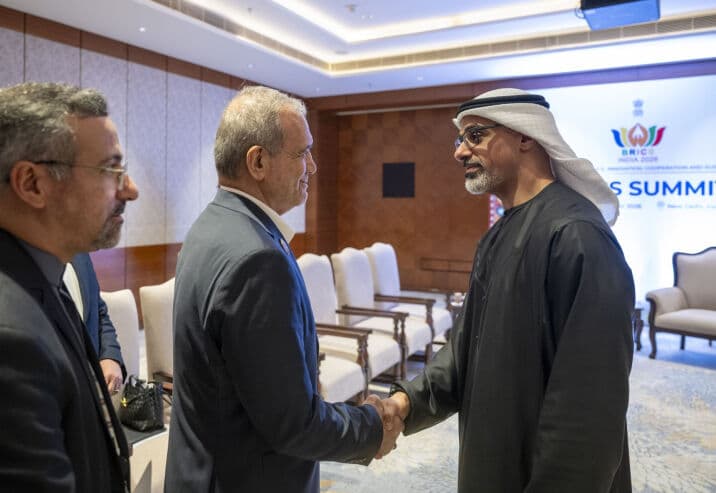 Abu Dhabi Crown Prince Meets Iran at BRICS