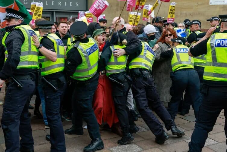Scotland Protest Clashes Lead to 15 Arrests