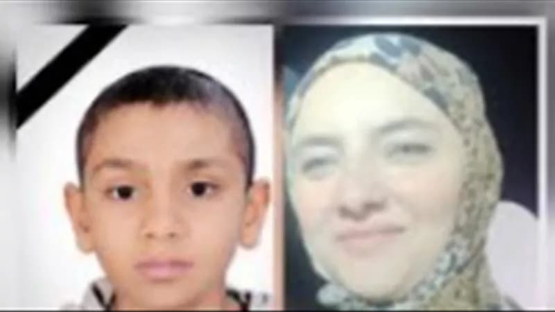 Child Yassin and mother die in desert bus crash