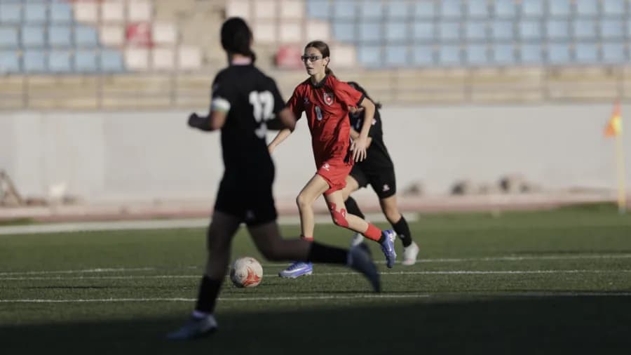 منتخب ت17 النسوي يتفوق على فلسطين في غرب آسيا