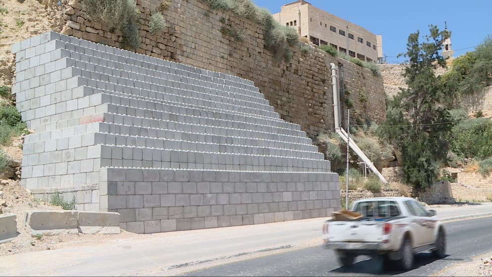 Engineering effort to preserve Kerak Castle wall