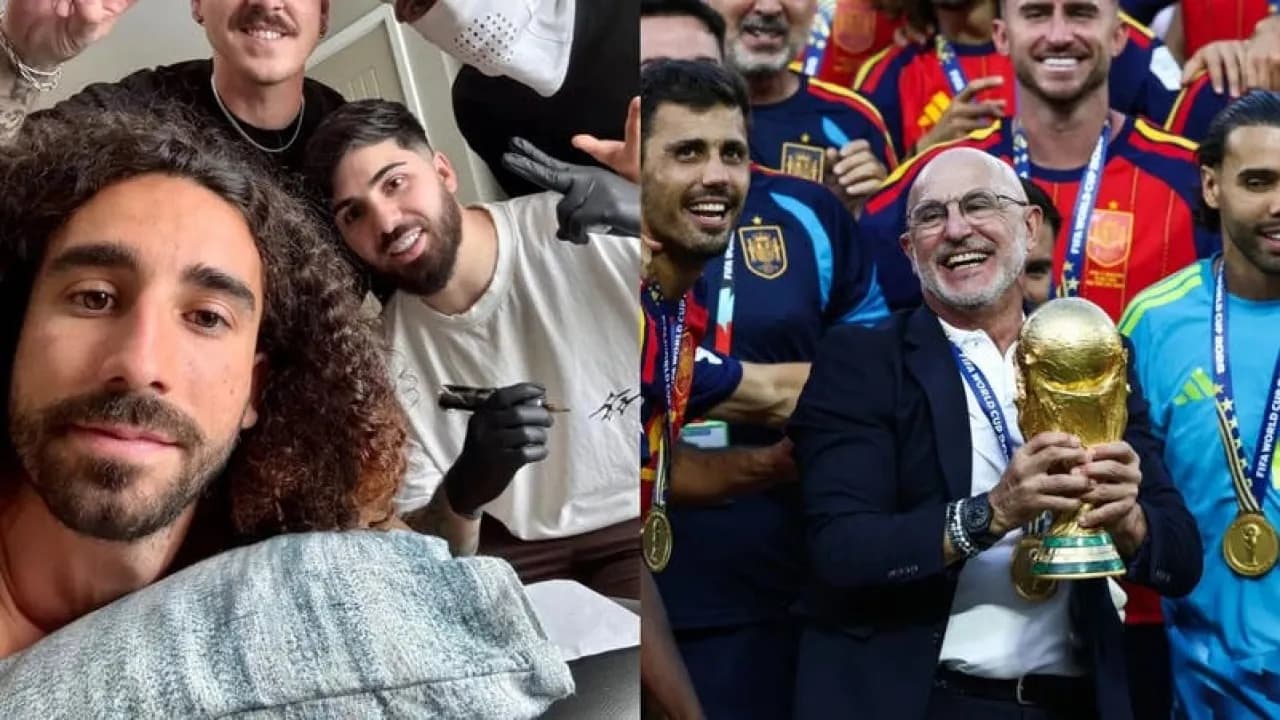 كوريا تضع وشماً لمدرب إسبانيا بعد الفوز بالبطولة
