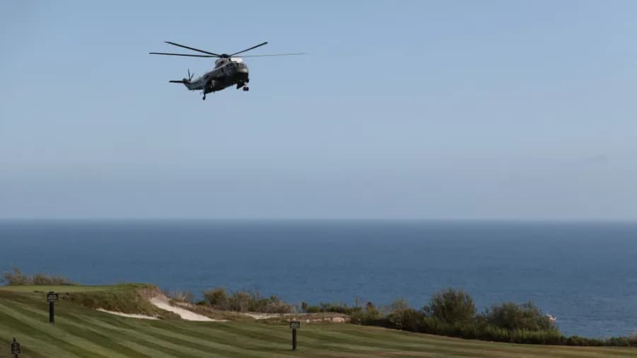 Armed man detained at Trump golf course