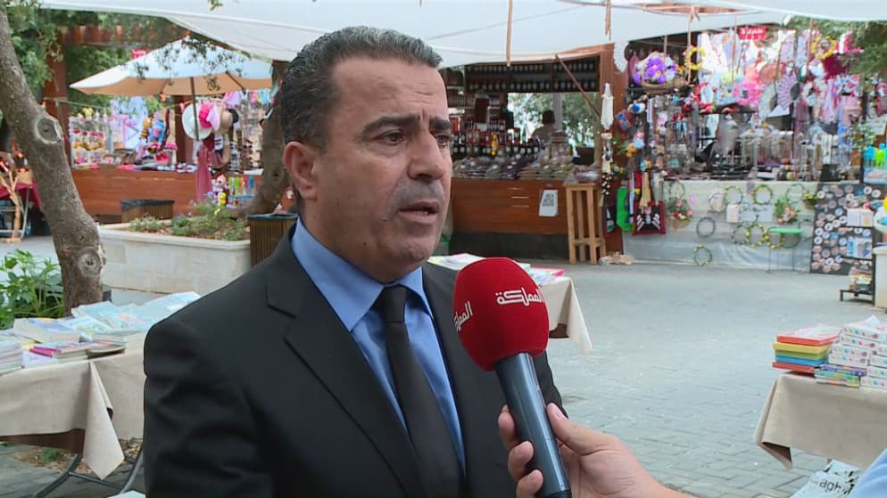 Tourist rides Ajloun cable car at Summer Festival