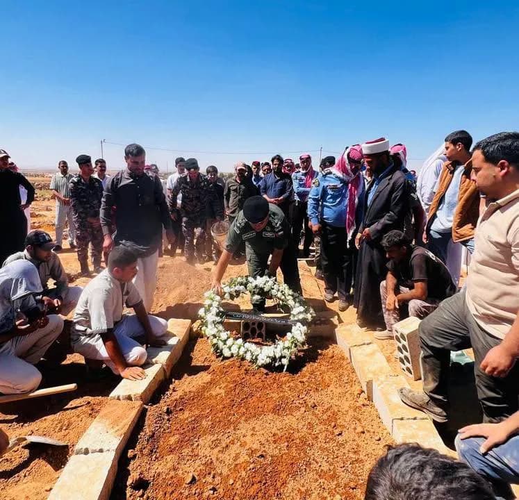 الأمن يشارك في تشييع الملازم مخلد عودة المساعيد