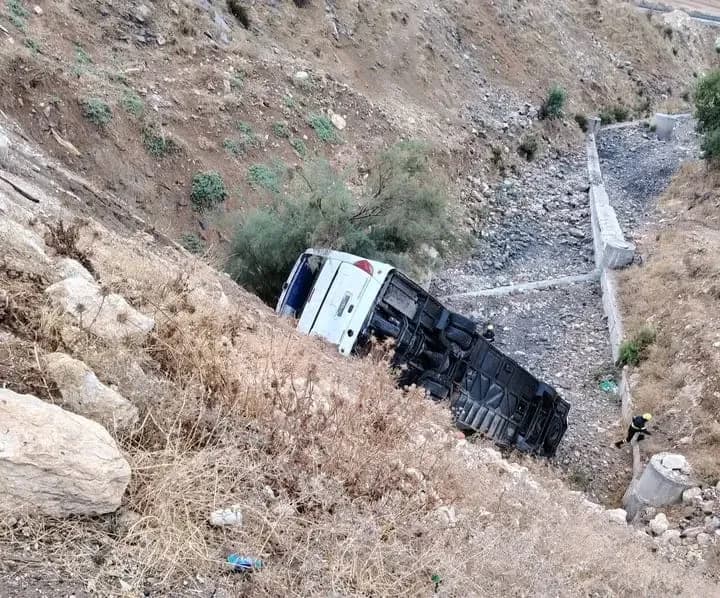 Bus accident in Capital Province causes one death and forty injuries