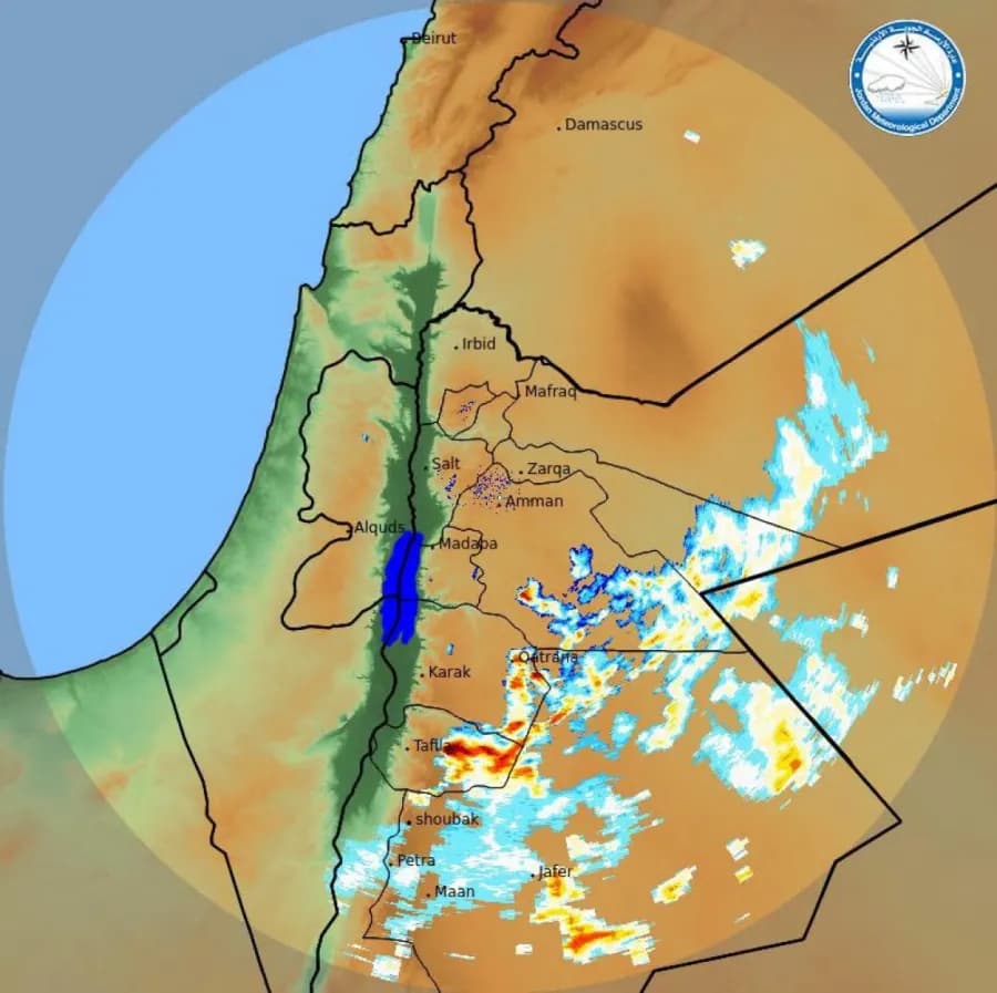 حالة أمطار رعدية في الجنوب وعمان