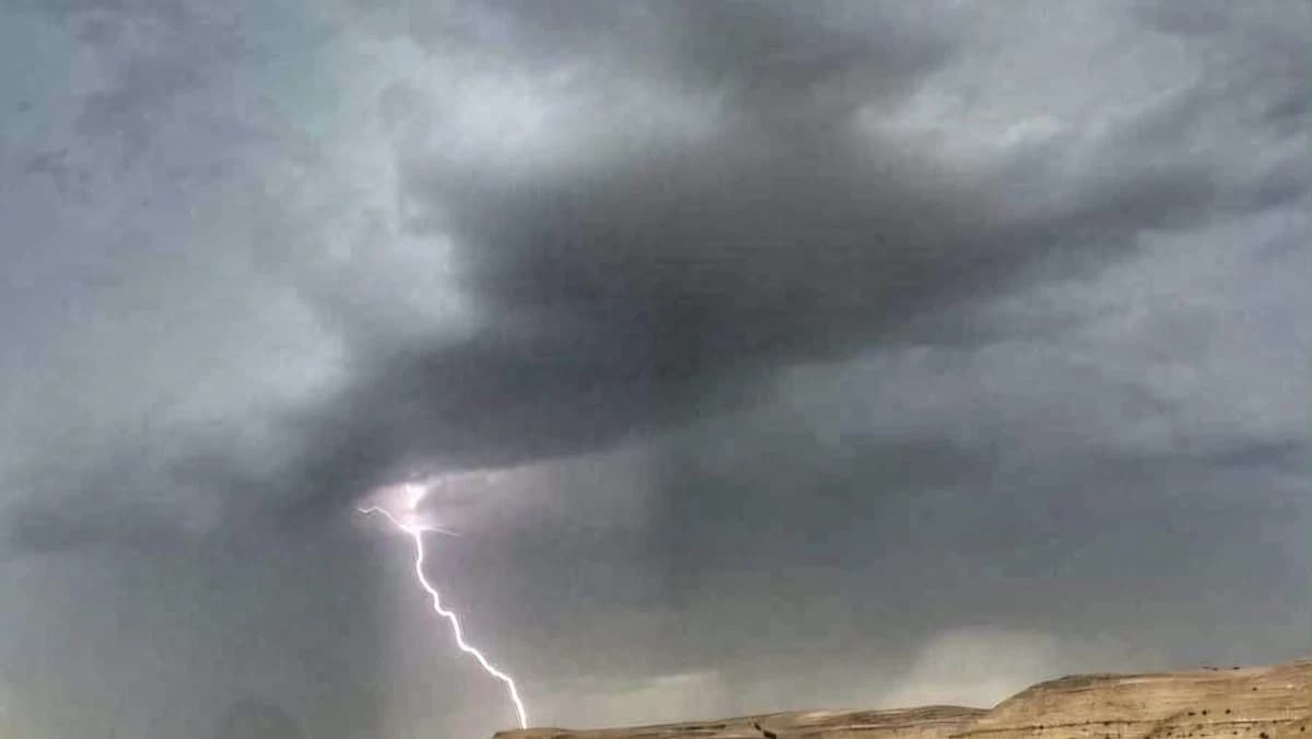 تجدد السحب الرعدية في الأردن