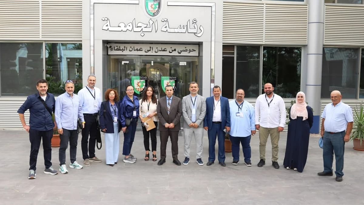 وفد أورومتوسطي يزور البلقاء التطبيقية
