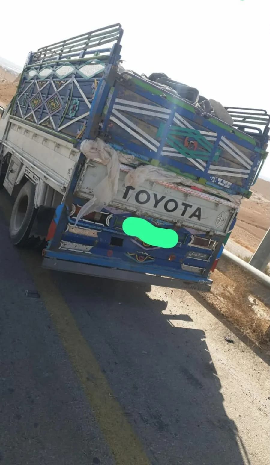 ضبط مركبة تنقل السماد غير المعالج في عمّان