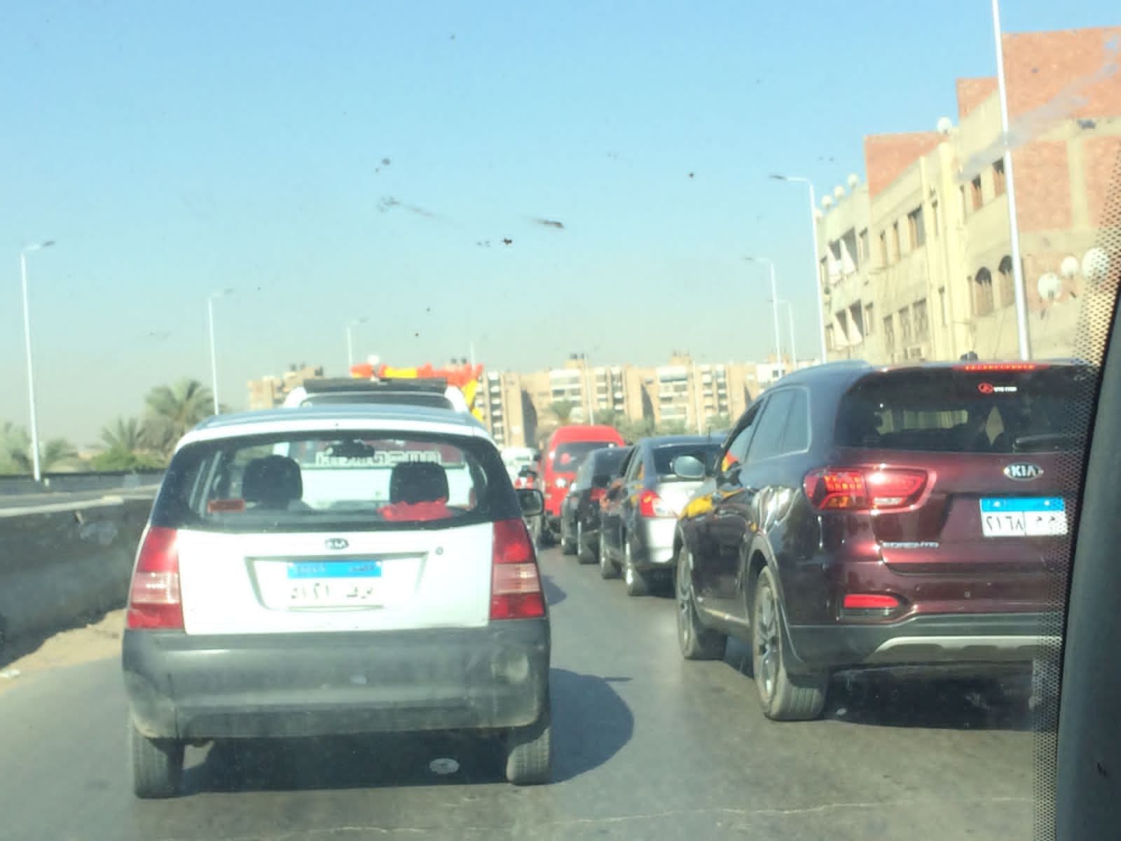 حالة مرورية متحركة في القاهرة والجيزة