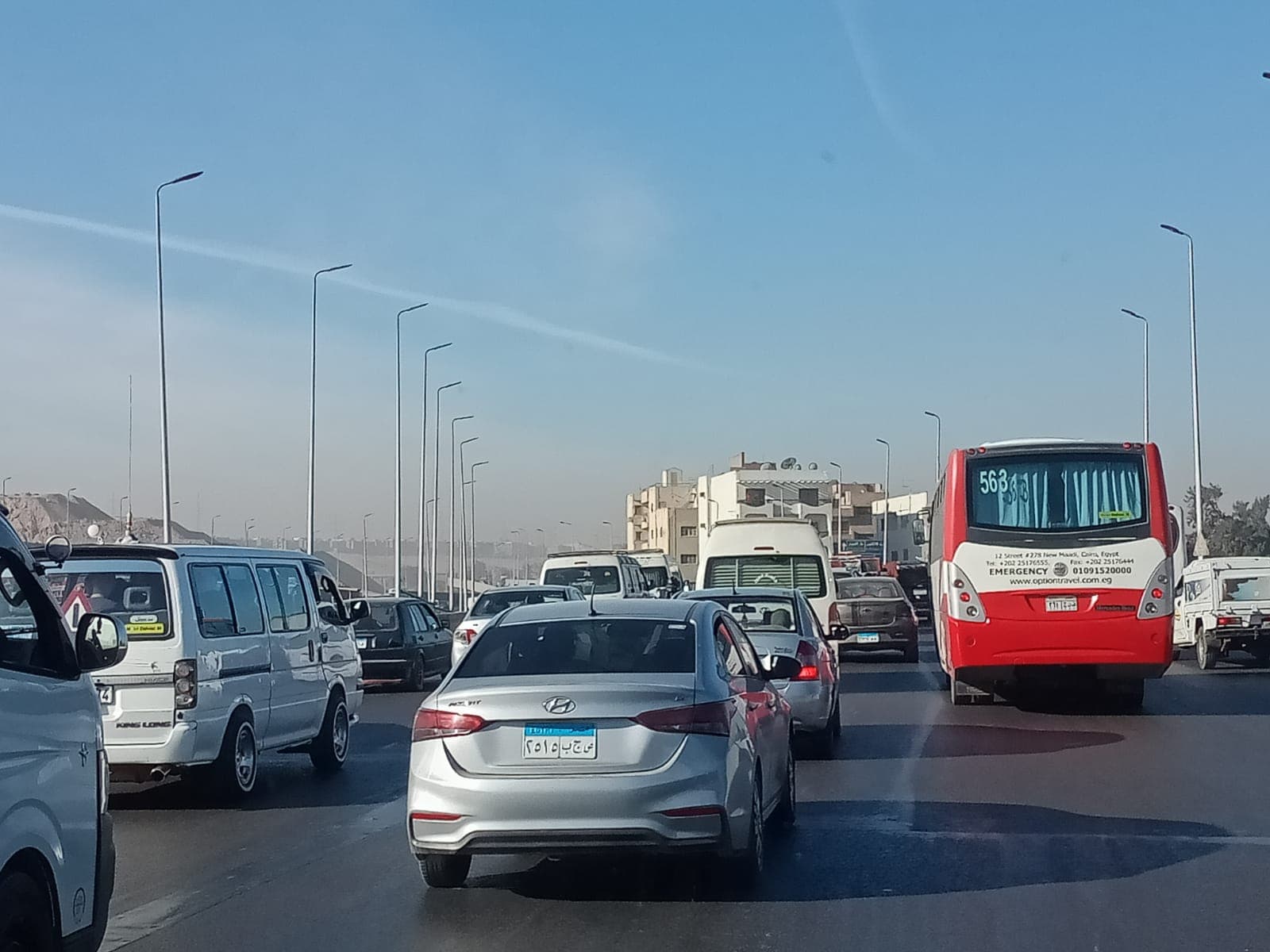 حركه مرورية في القاهرة والجيزة صباح اليوم
