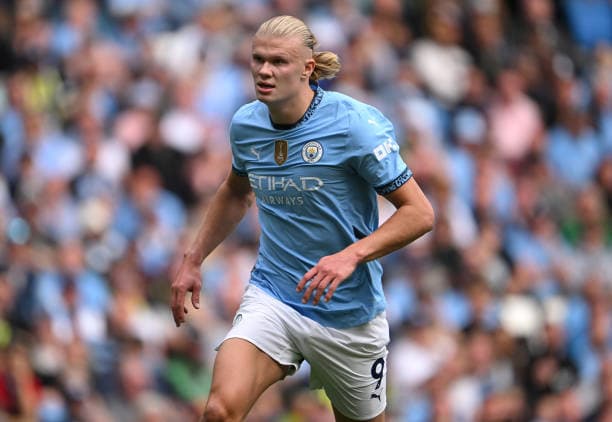 Manchester City lineup vs United with Haaland up front