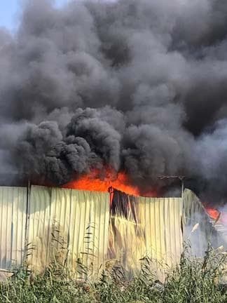 Firefighters Contain Paint Factory Blaze