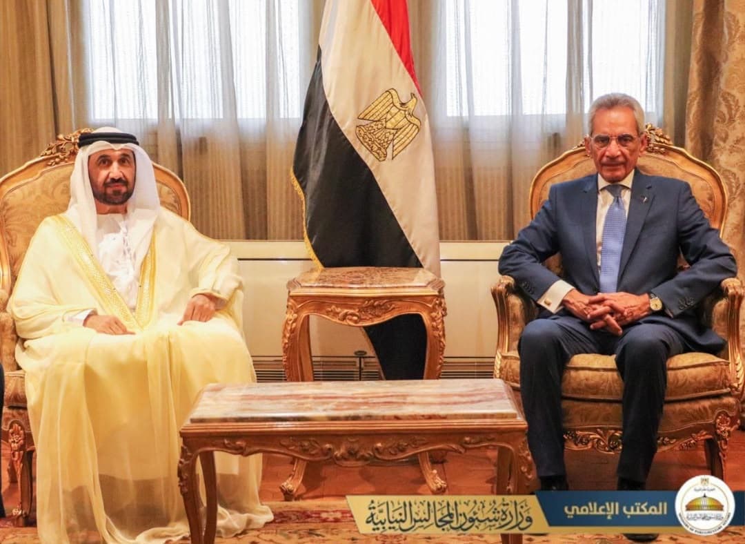 Parliamentary Minister Meets Arab Parliament Speaker