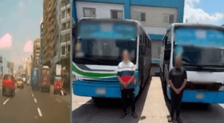 ضبط سائقين بعد حادث في الإسكندرية