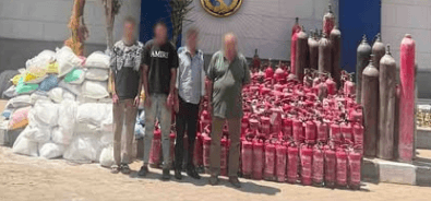 Cairo warehouse refilling fire extinguishers without license